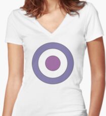 Hawkeye Target Women's Fitted V-Neck T-Shirt