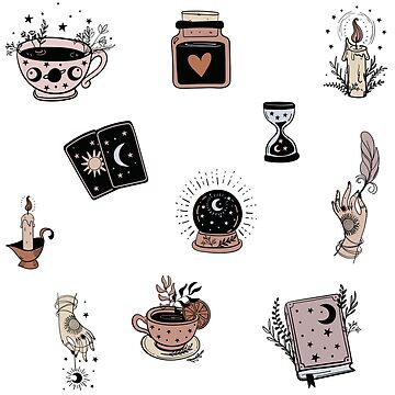 Celestial Witch Aesthetic Sticker Pack, Spell Magic Aesthetic, Modern  Witchcore Aesthetic Art, Witchy Stuff | Art Board Print