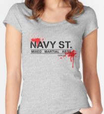 NAVY STREET MMA BLOOD Women's Fitted Scoop T-Shirt