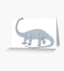 Diplodocus Greeting Card