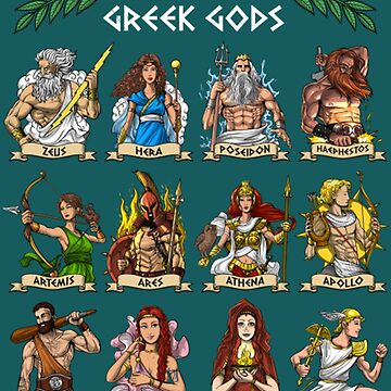 Greek Gods - Greek Gods Backpack by POLYKOKA