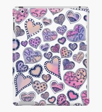 Hippie hearts - Pink iPad Case/Skin