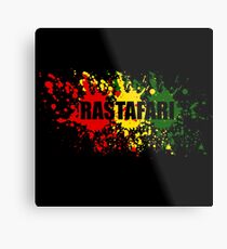 Rastafari Metalldruck