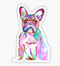The Fantastic frowning Frenchie by Oscar Jetson Sticker