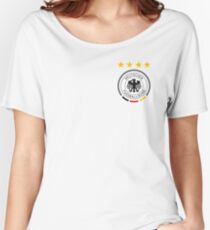 Germany Soccer European Football Crest Women's Relaxed Fit T-Shirt