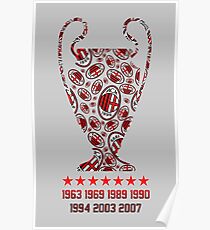 AC Milan - Champions Legaue Winners Poster