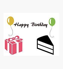 Happy Birthday Photographic Print
