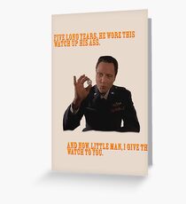 The Watch - Pulp Fiction Greeting Card