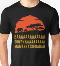 BAAAAAAAAAAAAA SOWENYAAAAAAAAAA MAMABEATSEBABAH African Sunrise Elephants Shirt Unisex T-Shirt