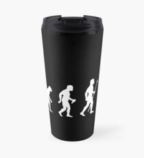 Funny Rock Climbing Evolution T Shirt Travel Mug