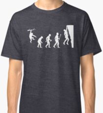 Funny Rock Climbing Evolution T Shirt Classic T-Shirt