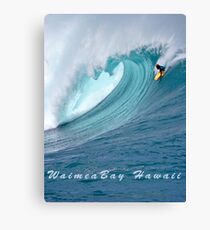 Waimea Bodyboarder T-Shirt Canvas Print