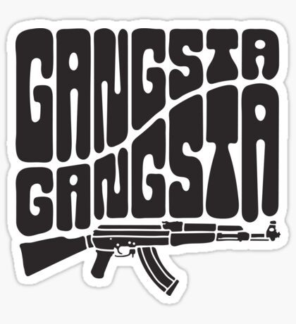 Gangsta Rap: Stickers | Redbubble