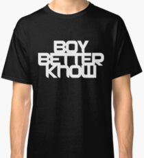 Boy Better Know - Chest Placement (white) Classic T-Shirt