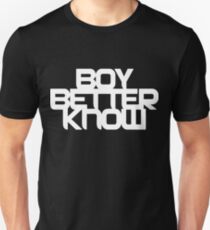 Boy Better Know - Chest Placement (white) Unisex T-Shirt