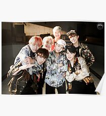 Póster BTS / Bangtan Sonyeondan - Foto de grupo de fuego