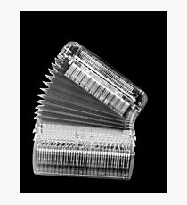 X-ray of an Accordion on black background Photographic Print