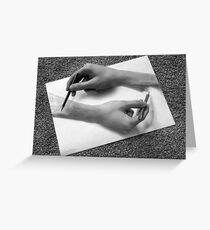 MC Escher - Drawing Hands Greeting Card