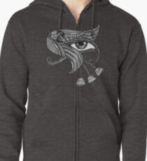 Eye of Horus (Tattoo Style Tee) Zipped Hoodie