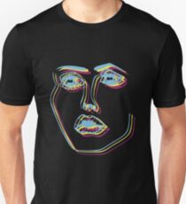 Tri-Colour Disclosure Face Unisex T-Shirt