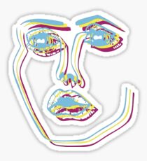 Tri-Colour Disclosure Face Sticker