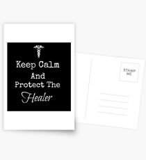 Keep Calm and Protect The Healer Postcards