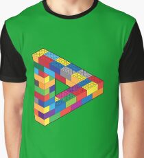 Play with Me: Lego Penrose Toy Triangle Impossible Object Illusion Graphic T-Shirt
