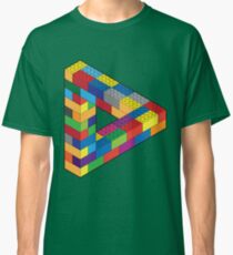 Play with Me: Lego Penrose Toy Triangle Impossible Object Illusion Classic T-Shirt