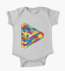 Play with Me: Lego Penrose Toy Triangle Impossible Object Illusion One Piece - Short Sleeve