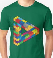 Spiel mit mir: Lego Penrose Toy Triangle Unmögliche Objekt Illusion Unisex T-Shirt