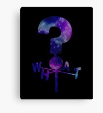 The Mystery Shack Question Mark Weathervane Canvas Print