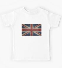 Union Jack Desaturated Grunge (3: 5 Version) Kinder T-Shirt