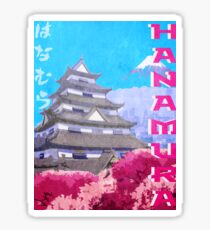 Hanamura Vintage Travel Poster Sticker