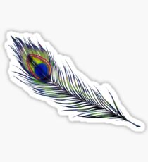 Pegatina La pluma del pavo real