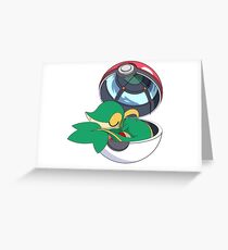 SnivyBall Greeting Card
