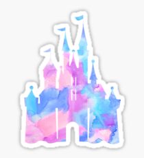 Watercolor Castle Sticker