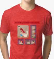 Evacuation instructions Tri-blend T-Shirt