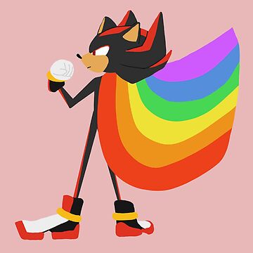 Shadow The Hedgehog mlm pride flag  Sticker for Sale by Trashcreatyre