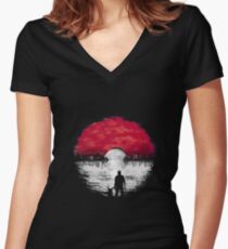 Gotta Catch 'em all! Women's Fitted V-Neck T-Shirt