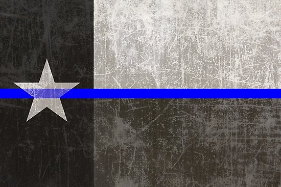 "Texas Thin Blue Line" Photographic Print by Runesilver ...
