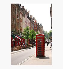 London Telephone Booth Photographic Print