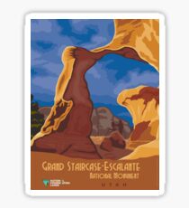 Vintage poster - Grand Staircase-Escalante Sticker