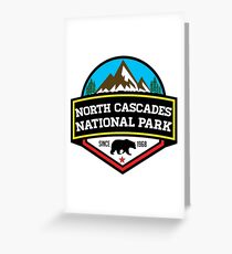 NORTH CASCADES NATIONAL PARK WASHINGTON BEAR 1968 HIKING CAMPING CLIMBING Greeting Card