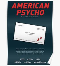 American Psycho - Bateman's blood-smeared business card Poster