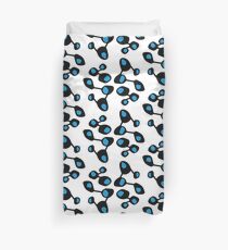 Retro Blob Blue Duvet Cover