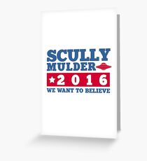 Scully & Mulder Campaign 2016 Greeting Card