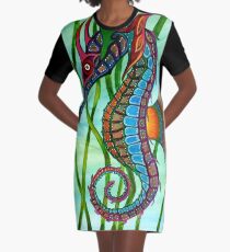 Greater Seahorse Graphic T-Shirt Dress
