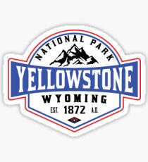 YELLOWSTONE NATIONAL PARK WYOMING MOUNTAINS HIKING CAMPING HIKE CAMP 1 Sticker
