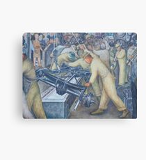 Diego Rivera Auto Plant Canvas Print