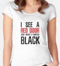 Paint It Black The Rolling Stones Lyrics Women's Fitted Scoop T-Shirt